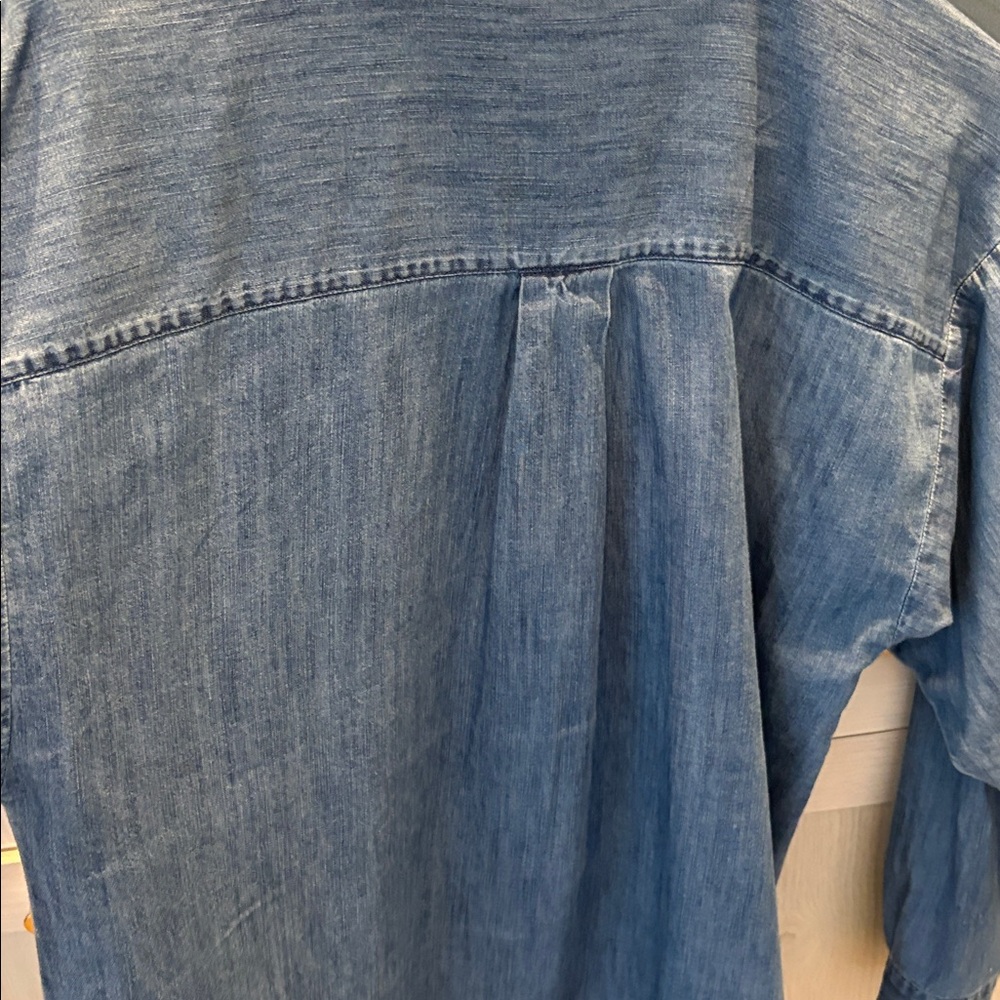 Loft Denim Oversized Tunic Sz S - Picture 6 of 6